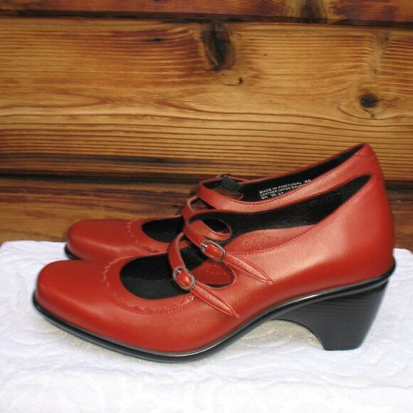 NWOB Dansko Red Orange Clogs 9.5 10 - Picture 1 of 7